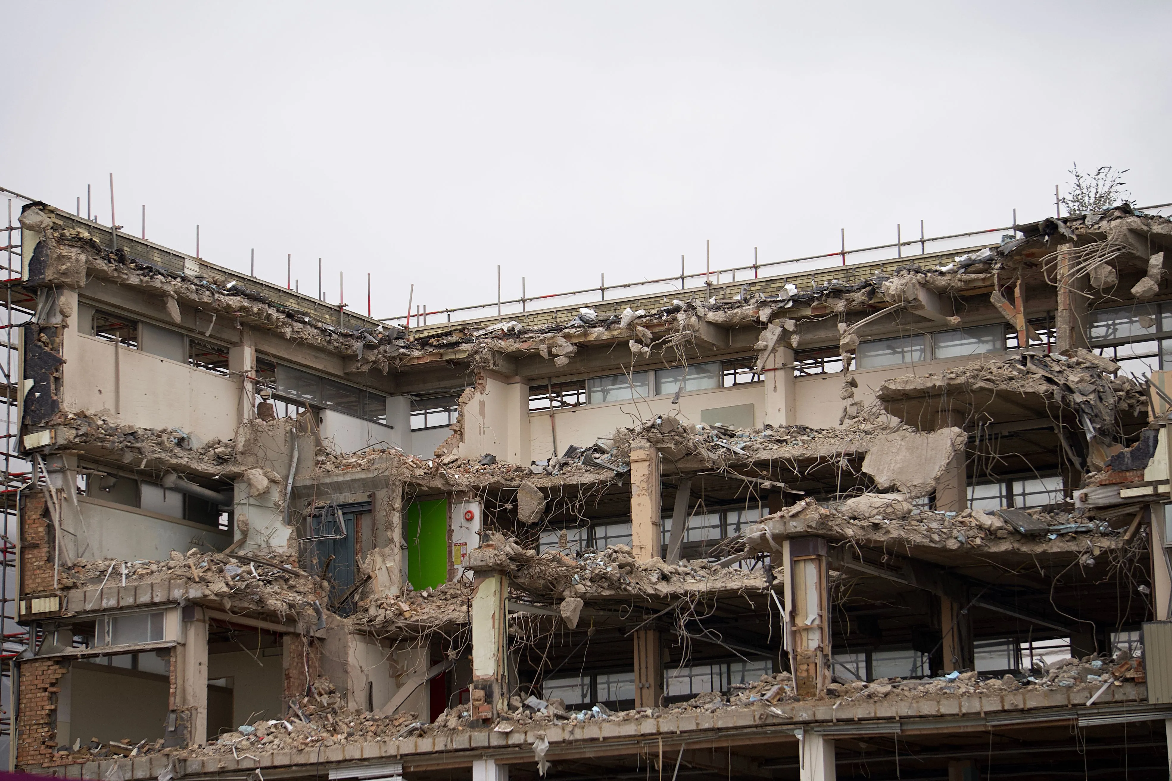 Post-construction cleanup site